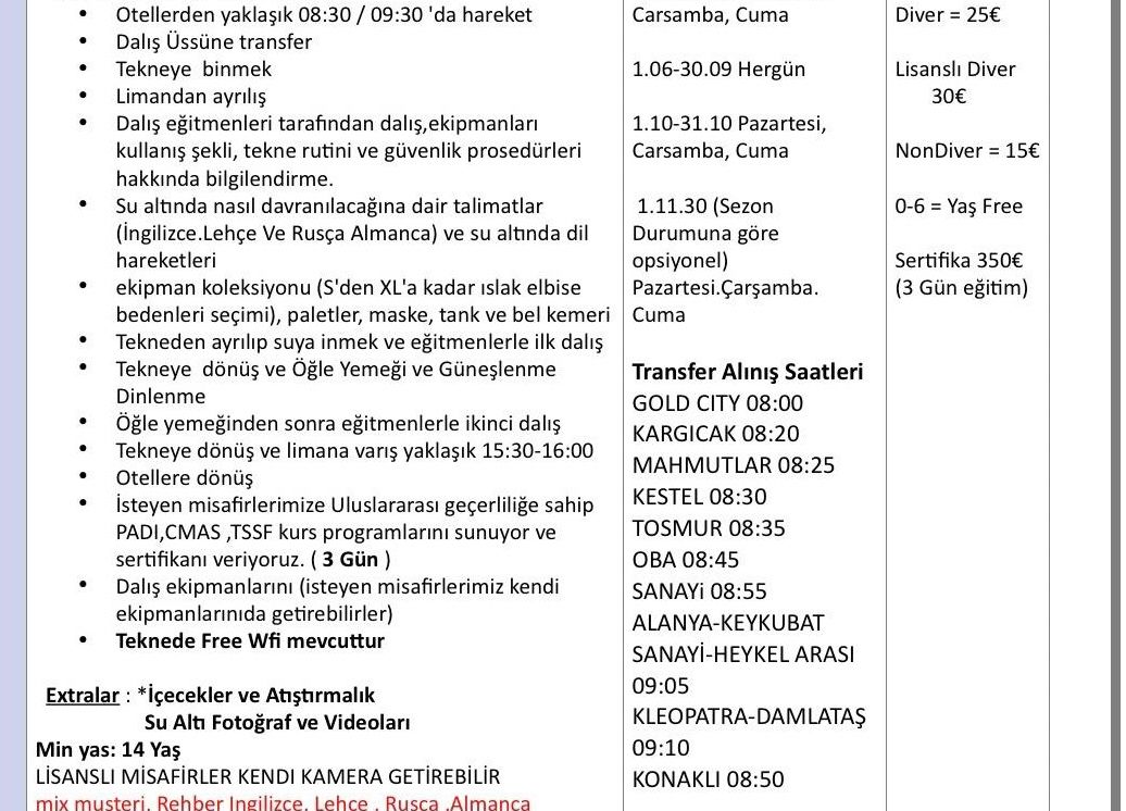 bunun içeriğini infoya karıştıracaz
